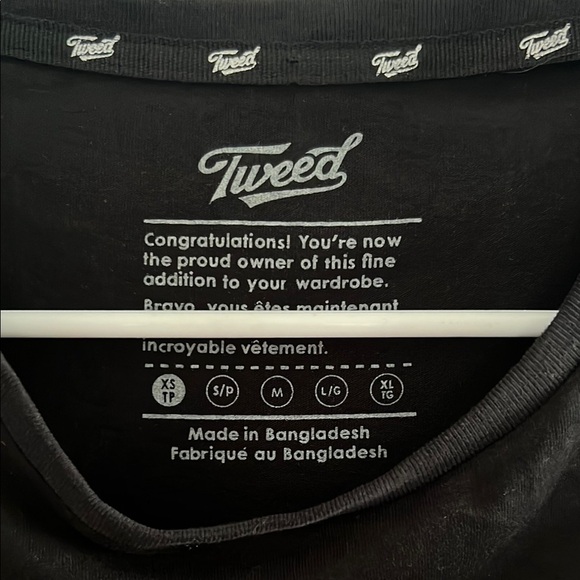 Tweeds Black Fitted Short Sleeve Tee - Picture 3 of 4